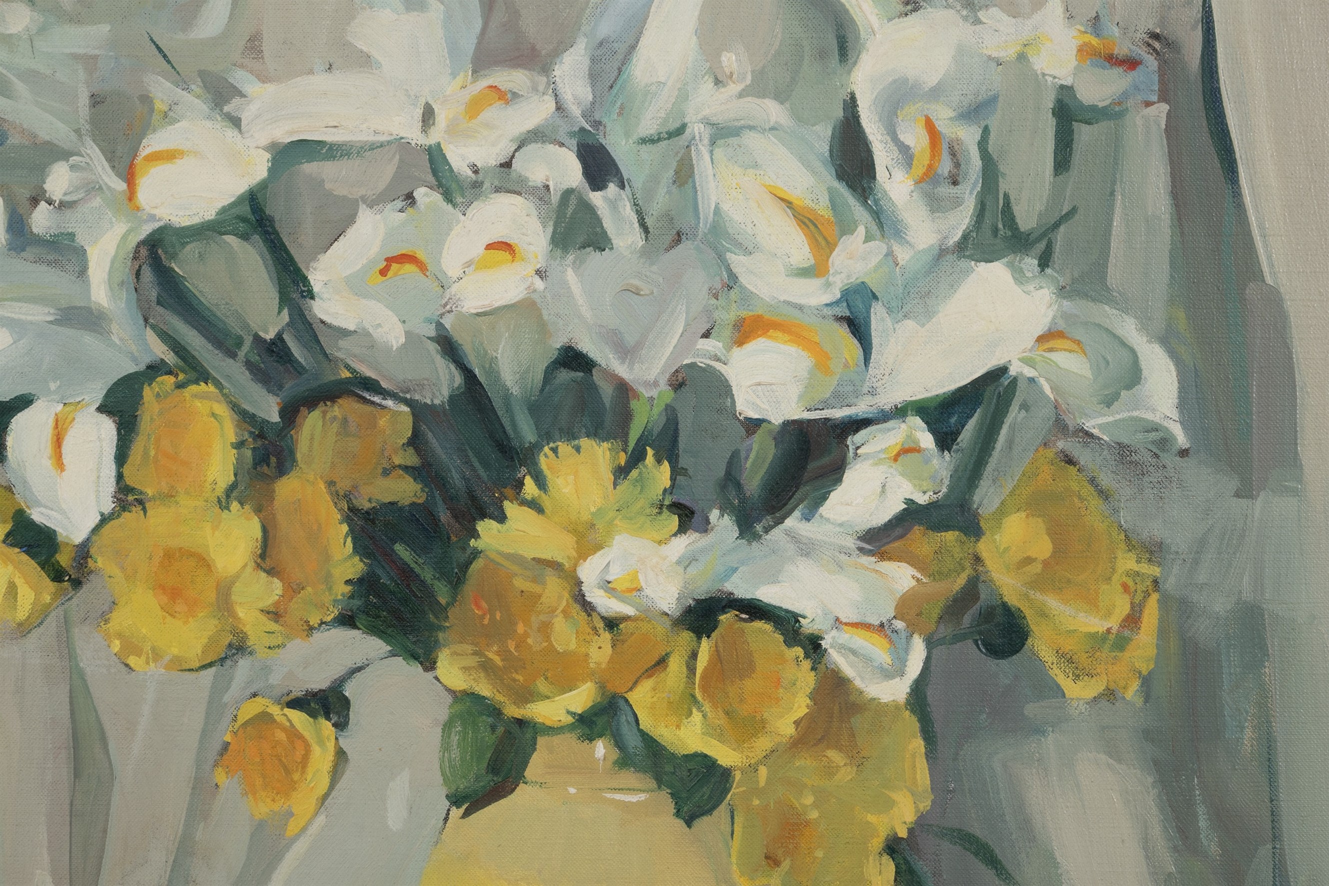 Arrangement with Irises and Poppies - Image 3 of 4