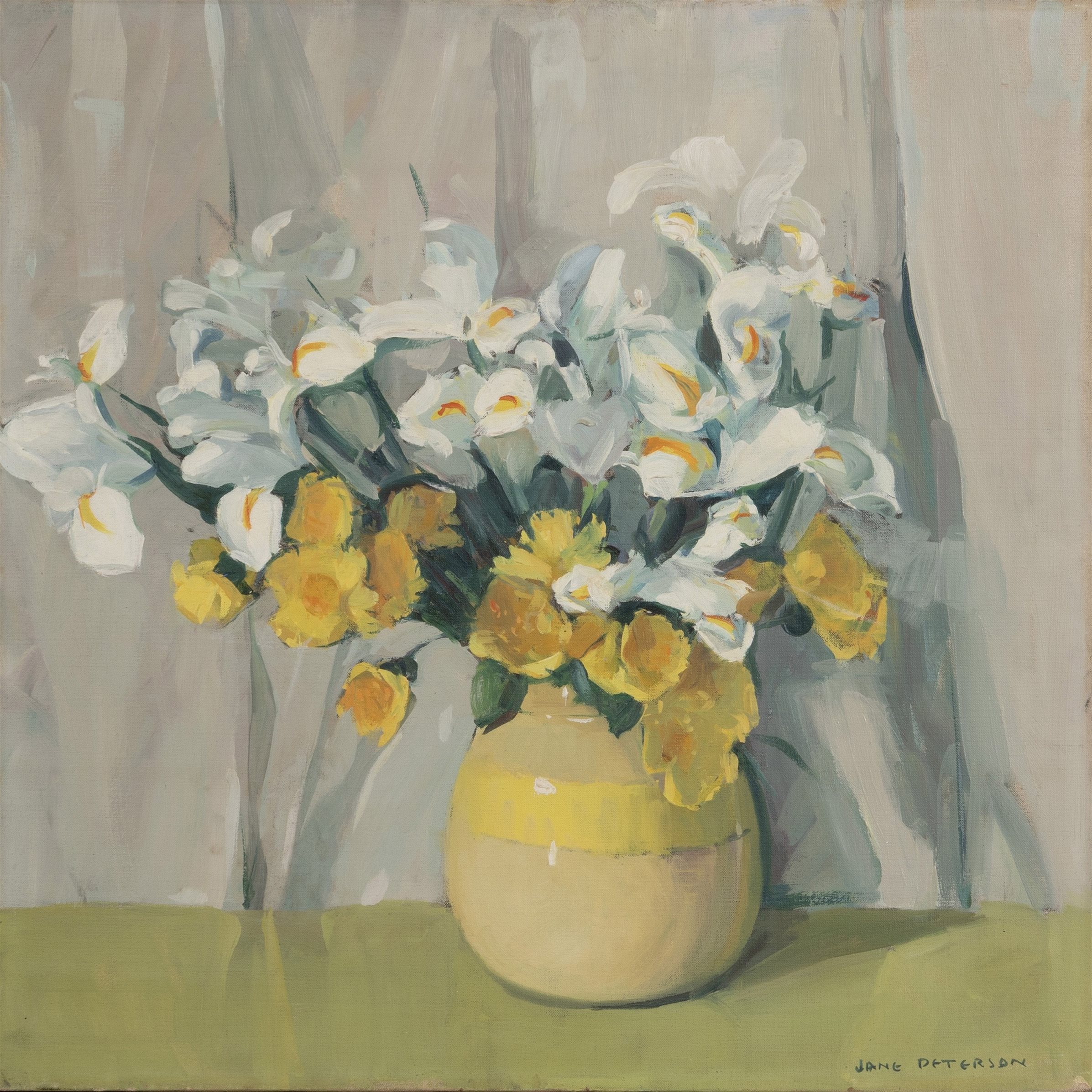Arrangement with Irises and Poppies - Image 1 of 4