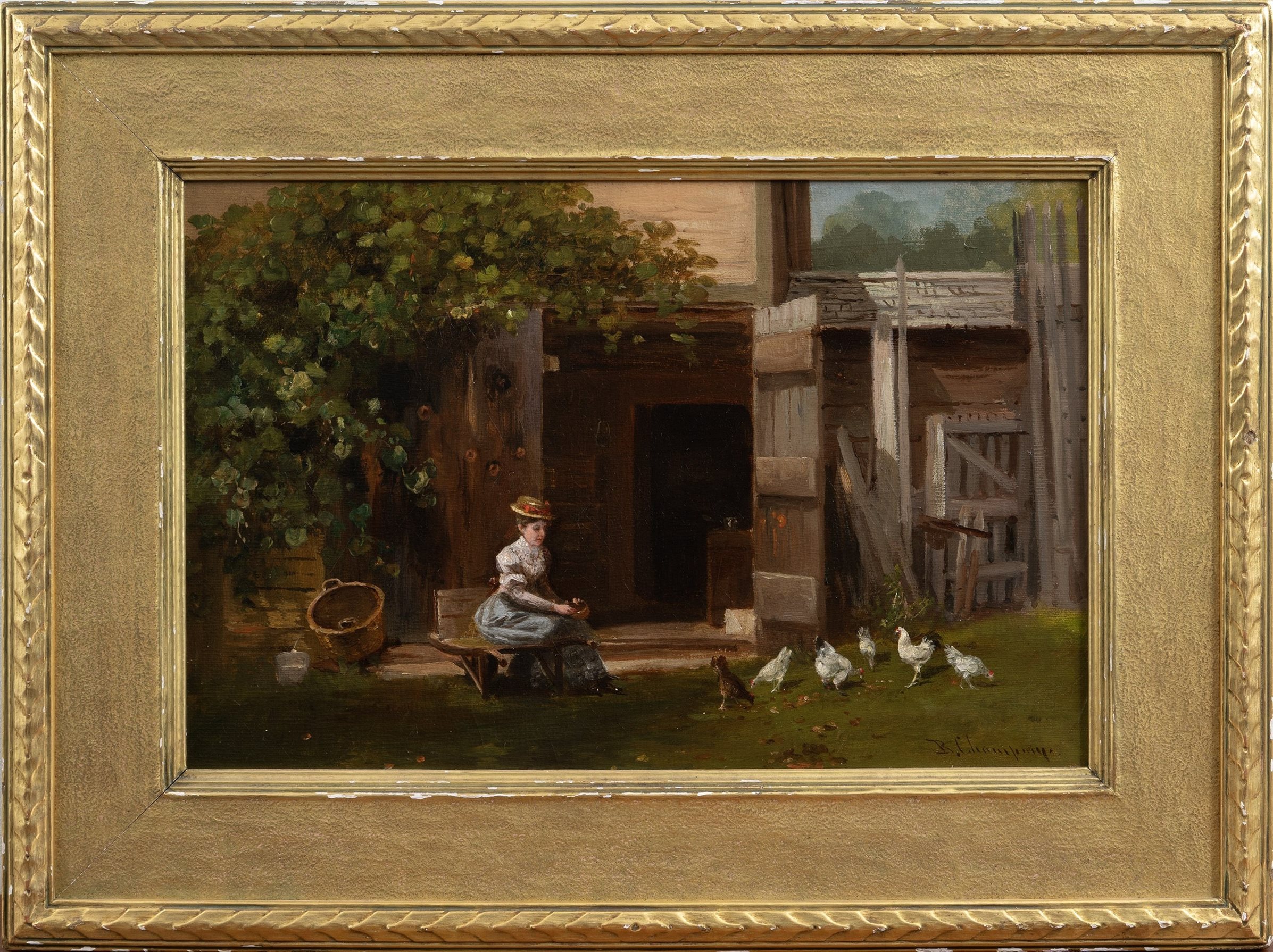 Feeding the Chickens - Image 2 of 4