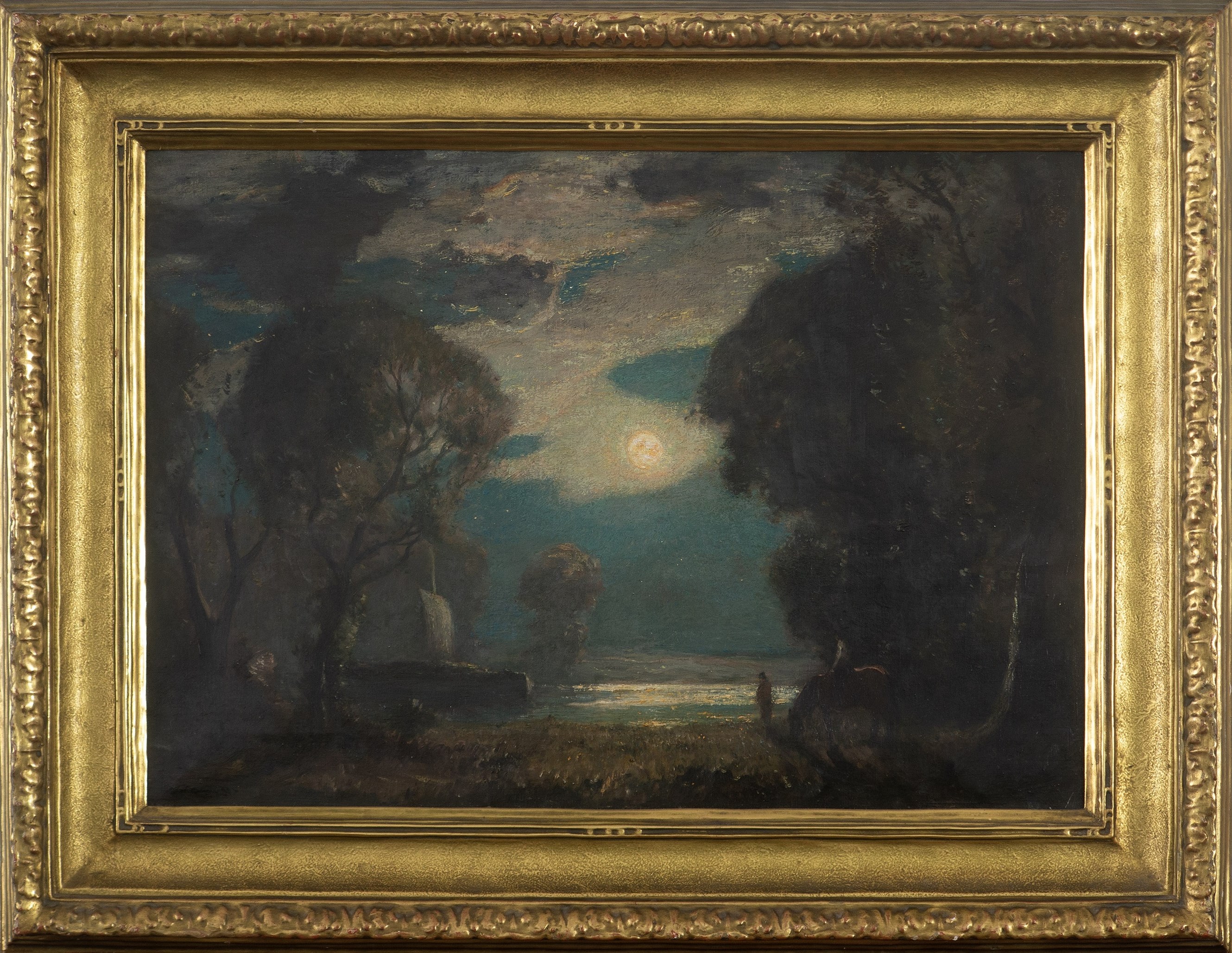 River's Edge by Moonlight - Image 2 of 4