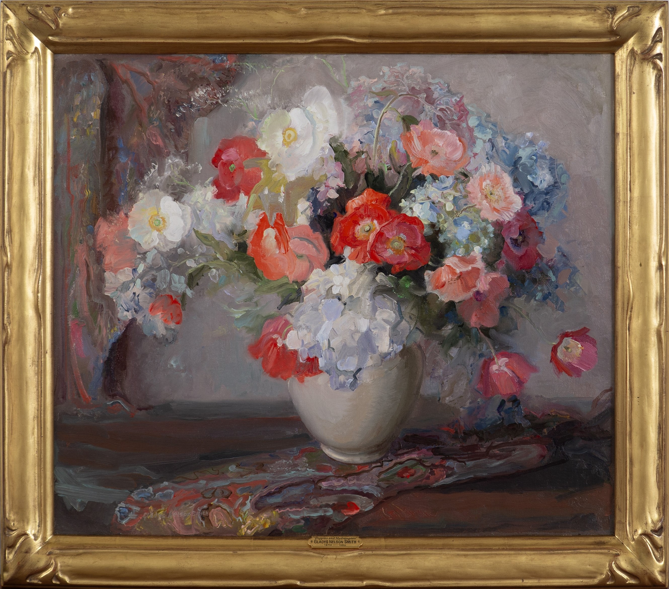 Poppies and Hydrangeas - Image 2 of 4