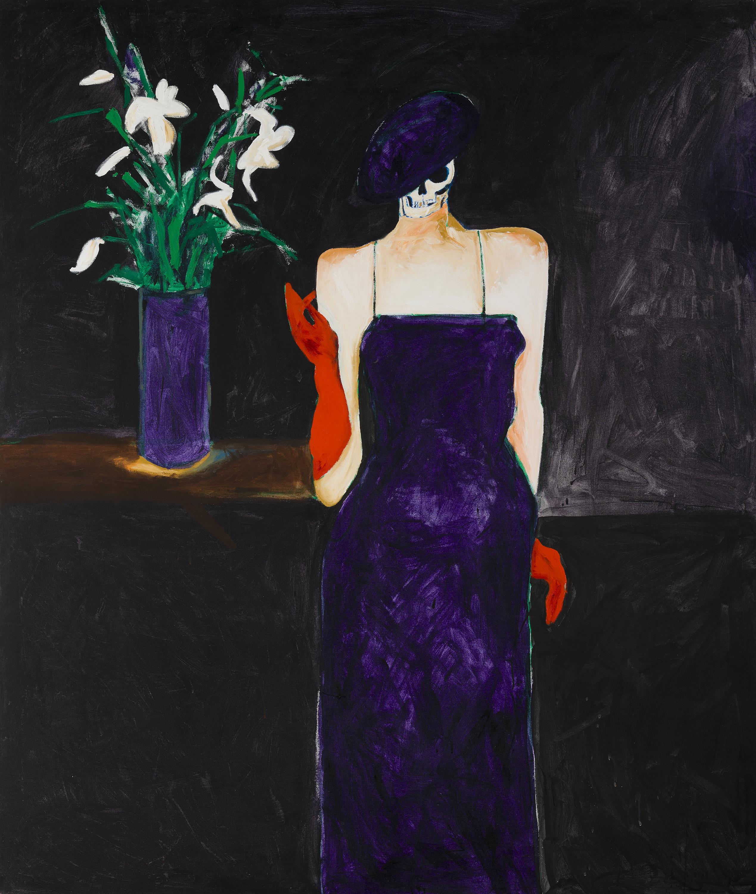 Mystery Woman with Flowers