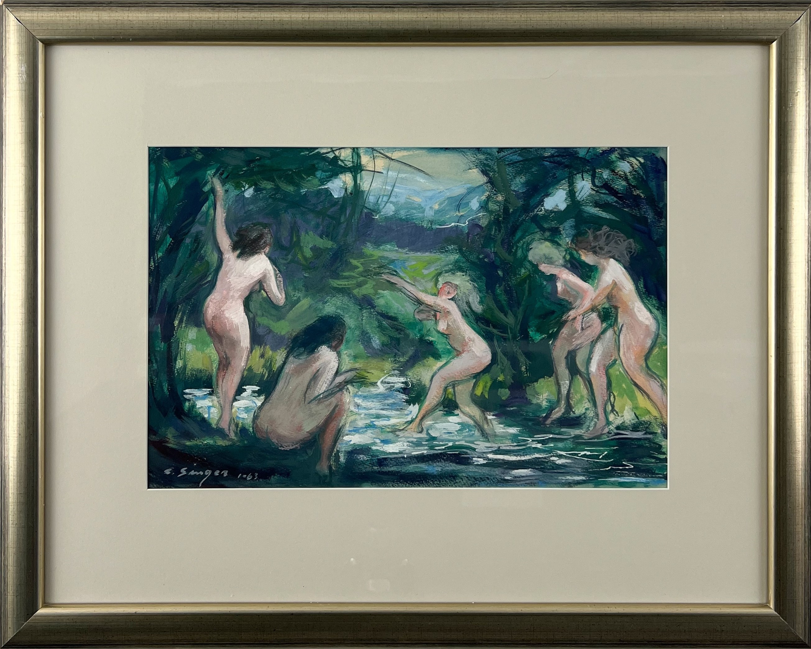 Girl's Bathing