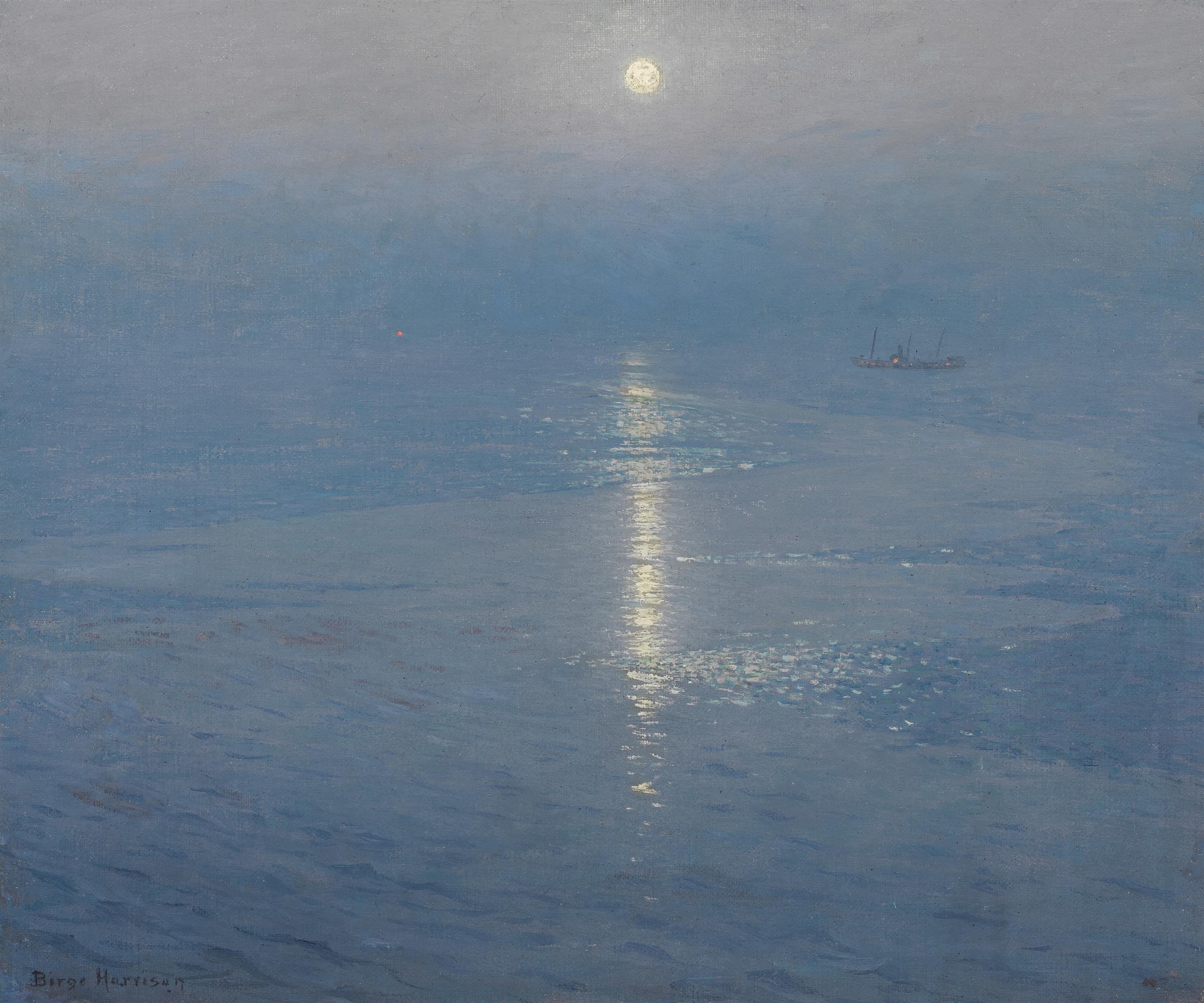 Moonrise in Charleston Harbor - Image 1 of 2