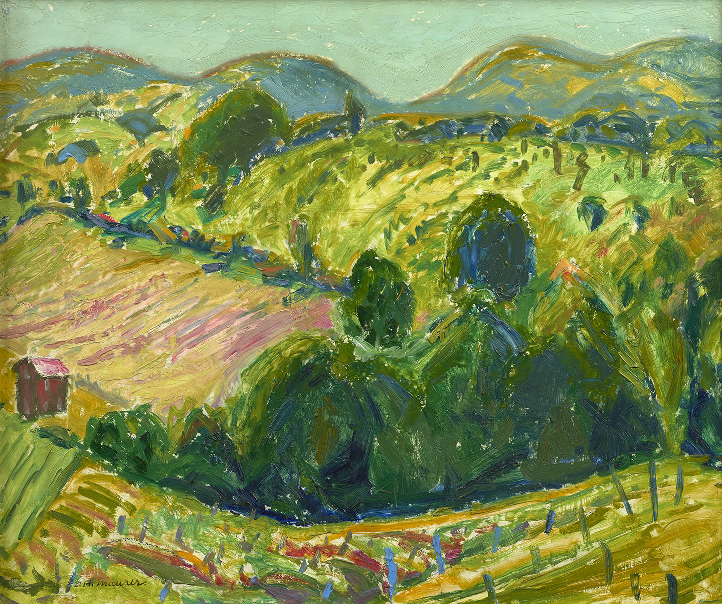 Landscape with Rolling Hills