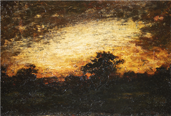 Landscape Silhouette at Twilight