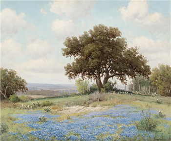 Blue Bonnets and Oak - Image 1 of 2