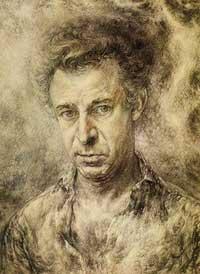 Portrait of Eric Freifeld: Self Portrait, c. 1965<br>Carbon pencil over wash