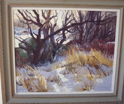 Sample artwork by Ken Gore (1911 - 1990), known for landscape, snow landscape, shore and marine painting - View similar artists and auction records