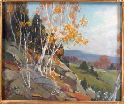 Sample artwork by Maria Liszt (1902 - 1992), known for landscape, marine, figure, portrait paintings - View similar artists and auction records
