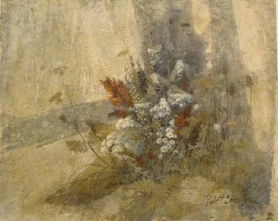 Sample artwork by Robert Laessig (1913 - 2010), known for floral still life, botanical and landscape painting, textile design - View similar artists and auction records