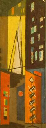 Sample artwork by Irving George Lehman (1900 - 1983), known for abstraction, modernist genre and still life painting - View similar artists and auction records