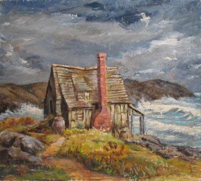Sample artwork by Jean Hogan (Born 1909), known for landscape, graphics, illustrator - View similar artists and auction records
