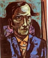 Portrait of Frederick E Conway: Artist Painting by Max Beckmann