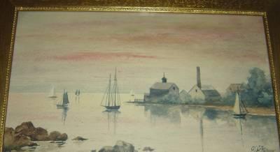 Sample artwork by George Phipps (Born 1838), known for marine, watercolor landscape, religion - View similar artists and auction records