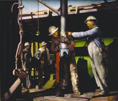 Sample artwork by Paul Rodda Cook (1897 - 1972), known for mural and portrait, landscape and still life painting - View similar artists and auction records