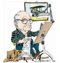 Portrait of George R Evans: Self-portrait