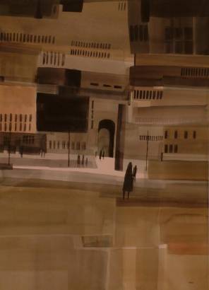Sample artwork by Fran Larsen (Born 1937), known for abstract landscape painting - View similar artists and auction records