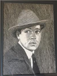 Portrait of Rudolph A Voelcker: Self-portrait