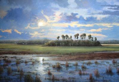 Sample artwork by Joseph Orr (Born 1949), known for plein-air landscape painting - View similar artists and auction records