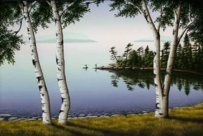 Sample artwork by Michael Peter French (Born 1951), known for landscape, seascape, interior, figure, portrait and still life painting - View similar artists and auction records