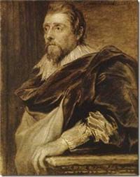 Portrait of Frans Francken II The Younger: Portrait painted by Anthony van Dyck