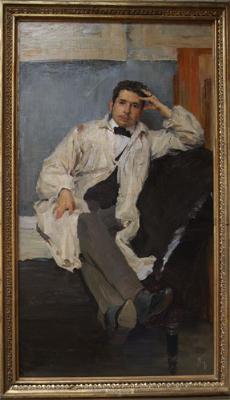 Portrait of Philip Andreevich Maliavin: by Konstantin Somov