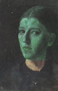 Portrait of Anna Kirstine Brondum Ancher: Self-portrait