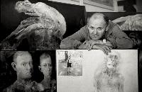 Portrait of Jiri Anderle: Jiri Anderle -  In his studio, Prague Czechoslovakia 10.5.1988