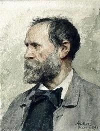 Portrait of Albert Samuel Anker: Self-portrait