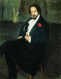 Portrait of Ivan Iakovlevich Bilibin: by Boris Kustodiev 1901