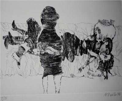 Sample artwork by Gerardo Cantu (Born 1934), known for figure, landscape painting - View similar artists and auction records