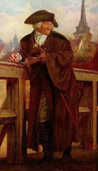 Portrait of Daniel Nicolas Chodowiecki: painted posthumously by Adolph von Menzel 1859