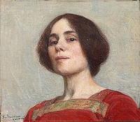 Portrait of Elin Danielson-Gambogi: Self-portrait