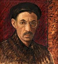 Portrait of Alfred Ekstam: Self-portrait