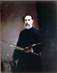 Portrait of Francesco Hayez: Self-portrait