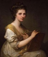 Portrait of Angelica (Maria Anna) Kauffmann: Self-portrait