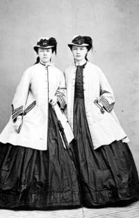Portrait of Regina Kylberg-Bobeck: Sisters Ellen and Regina, who stands to the right