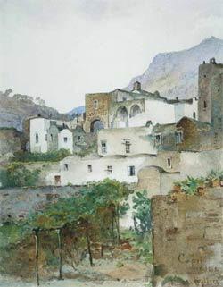 Sample artwork by Regina Kylberg-Bobeck (1842 - 1913), known for plein air watercolor painting - View similar artists and auction records