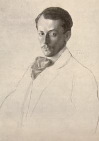 Portrait of Eugene Alexandrovich Lanceray: by Konstantin Somov