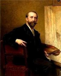 Portrait of Karel Ooms: Self-portrait