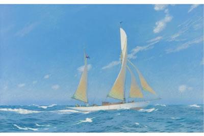 Sample artwork by Charles (Chas) Pears (1873 - 1958), known for seascape, ships and coastal view paintings, poster and periodical illustration art - View similar artists and auction records