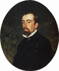 Portrait of Vassili Dmitrievich Polenov: by Ilya Repin