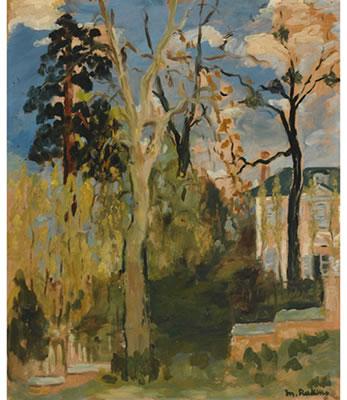 Sample artwork by Marthe Rakine (Born c. 1906), known for portrait, figure, landscape, cityscape, still life and interior painting, ceramics, drawing - View similar artists and auction records