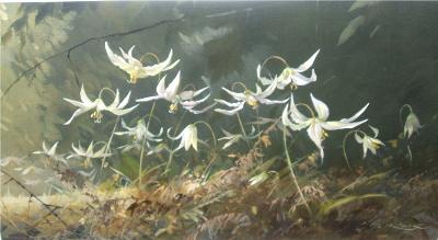 Sample artwork by Geoffrey Rock (1923 - 2000), known for portrait, landscape and floral painting - View similar artists and auction records