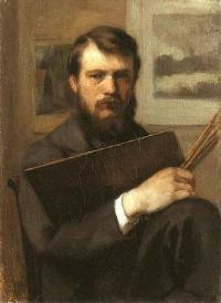 Portrait of Otto Scholderer: Self-portrait