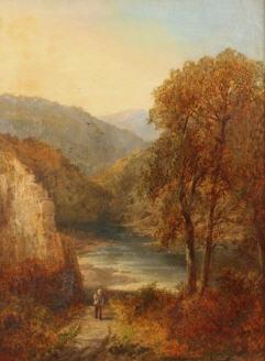 Sample artwork by Charles Leaver Shaw (1853 - 1903), known for landscape painting, mountains, lace design - View similar artists and auction records