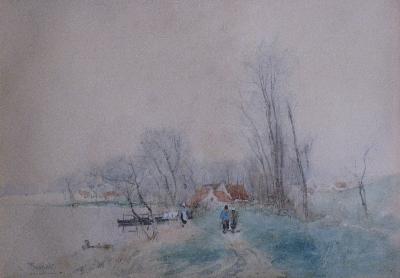 Sample artwork by Henri Stacquet (1838 - 1906), known for landscape painting - View similar artists and auction records