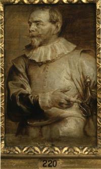 Portrait of Sebastian Vrancx: by Anthony van Dyck