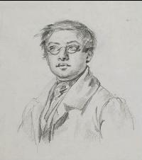 Portrait of Carl Wahlbom: Self-portrait